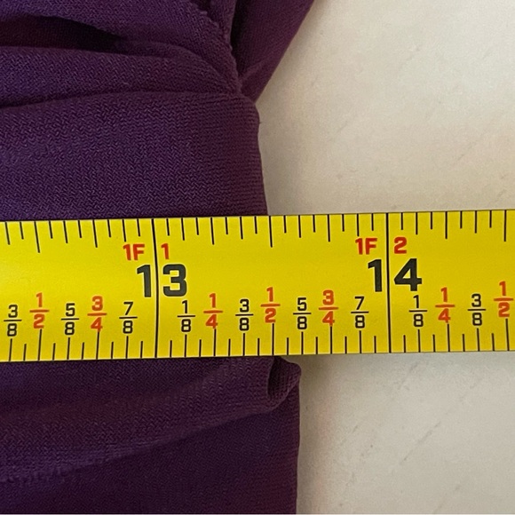 Kate Spade Purple Silk Blend Lace Back Feminine Event Romantic Dress Size L - Picture 10 of 11